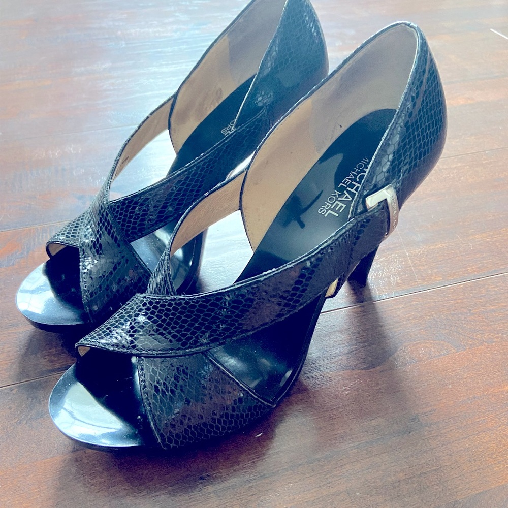 Michael Kors snakeskin heels
